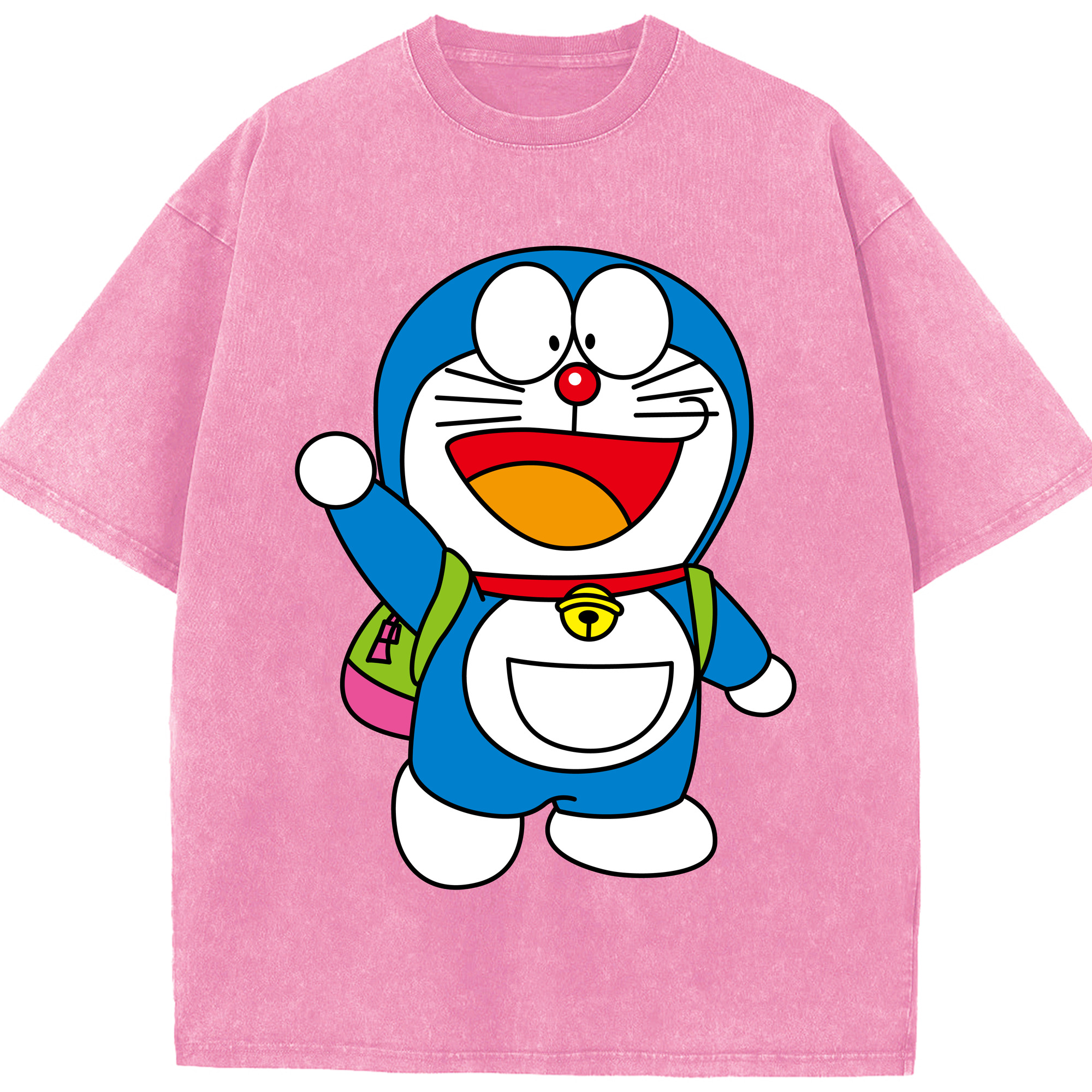 （画像用） ドラえもん Doraemon 綿100% ヴィンテージ風 半袖Tシャツ（フロントプリント）